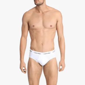 Calvin Klein Mens 3 Pack Hipster Brief White