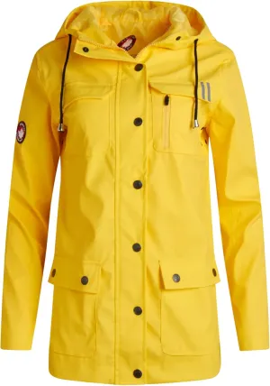 CANADA WEATHER GEAR Womens Rain Jacket - Weather Resistant Lightweight Trench Coat with Adjustable Hood (Sizes: S-XXL)