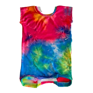 Cap Sleeves Neon Tie Dye with G-Tube Access