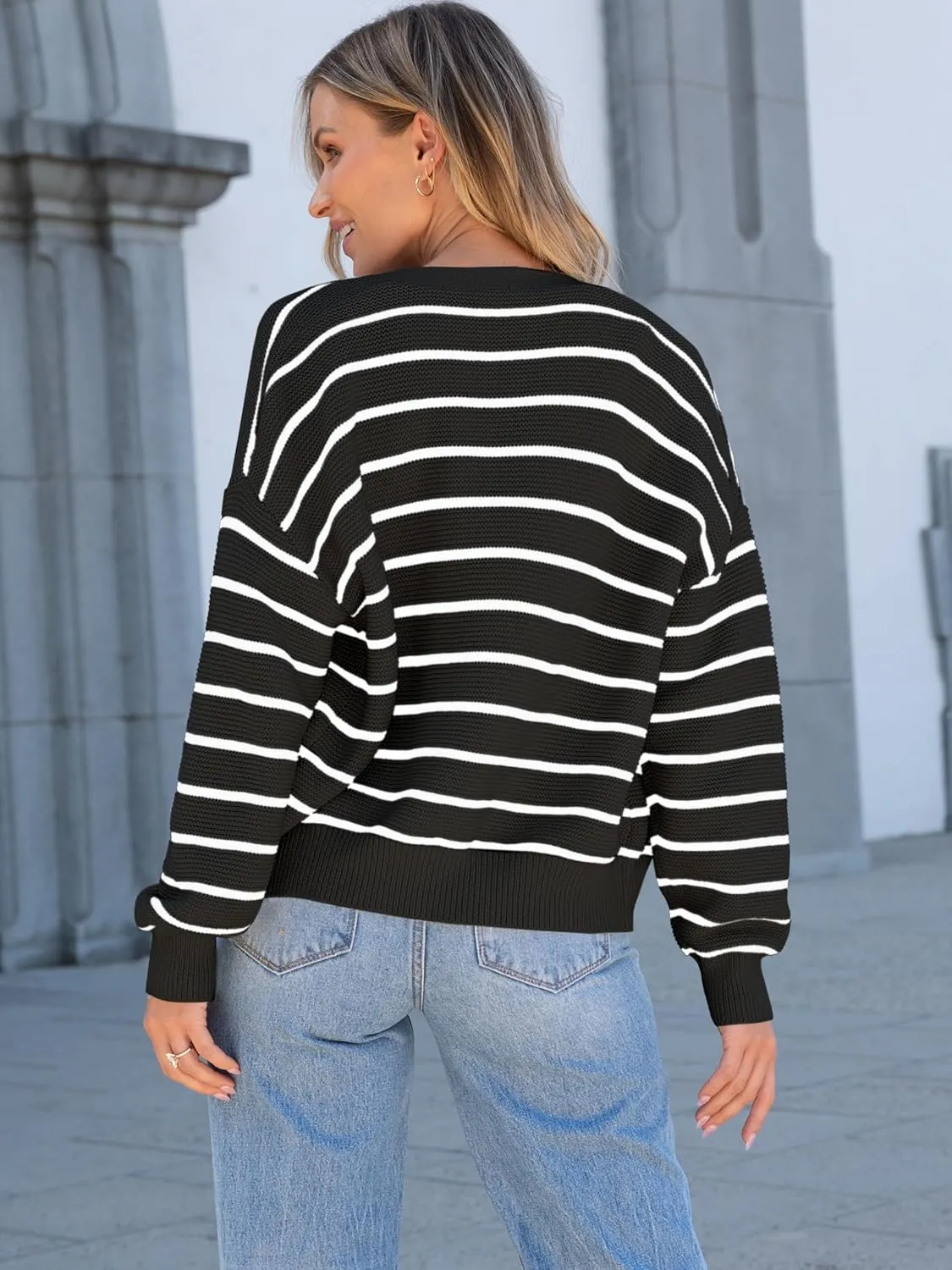 Caracilia Cardigan Sweaters for Women Cropped Open Front Tweed Knit Button Down Dressy Casual Jacket 2025 Spring Outwear