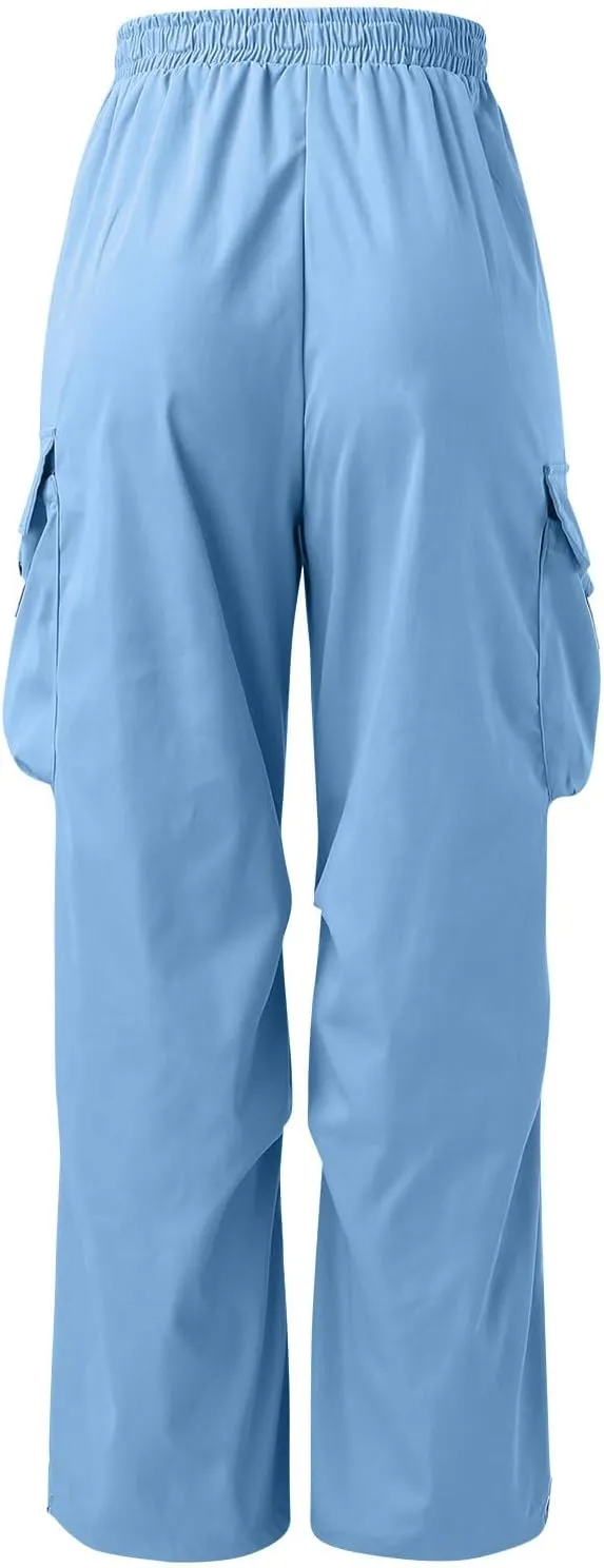 Cargo Combat Pant for Men Casual Work Pant Elastic Waist Cotton Joggers Multi Pockets