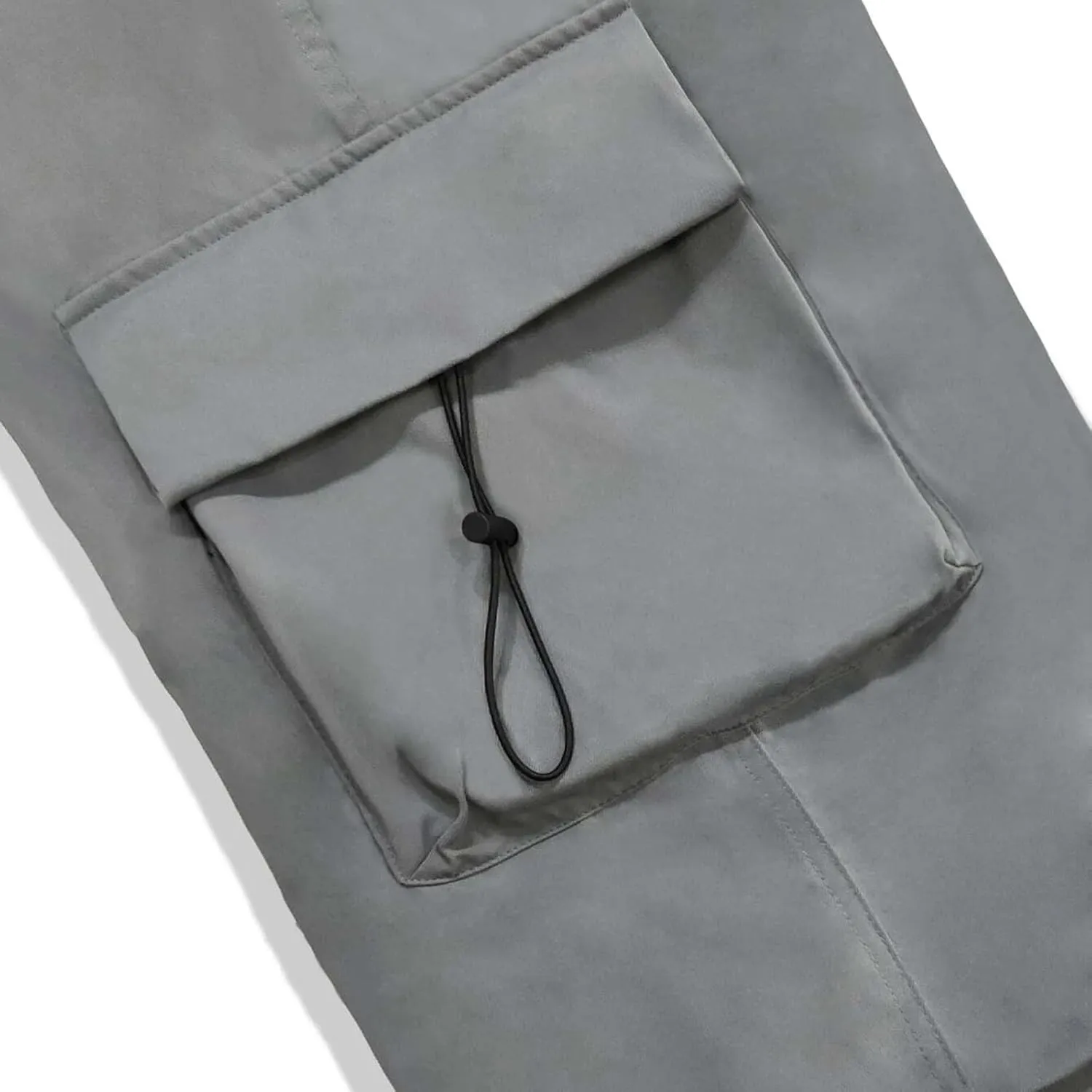 Cargo Pants Men Lightweight Casual Joggers Drawstring Elastic Waist Combat Pant with Pockets
