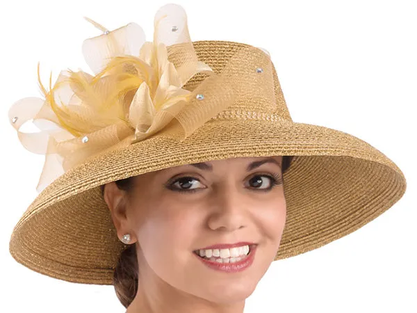 Caroline Metallic Church Hat