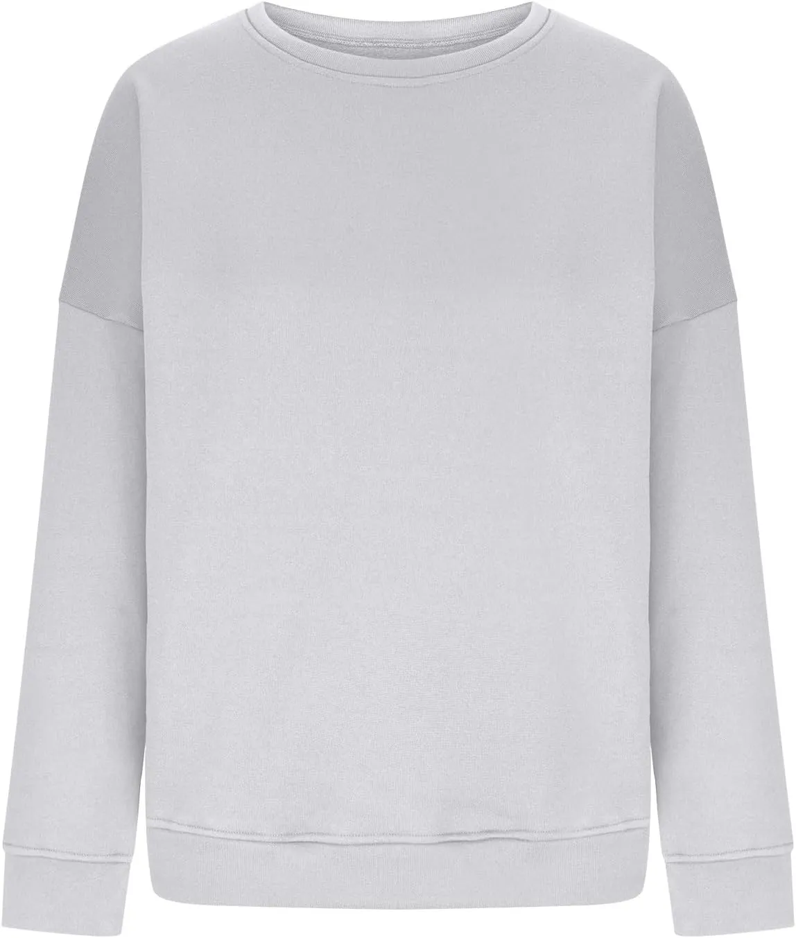 Ceboyel Womens Oversized Sweatshirts 2023 Solid Color Long Sleeve Tops Crew Neck Trendy Pullover Y2K Fall Fashion Outfits