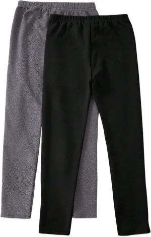 Children's Leggings Girls' Assorted Basic Trousers Skinny Pants Warm Stretch Leggings for Kids