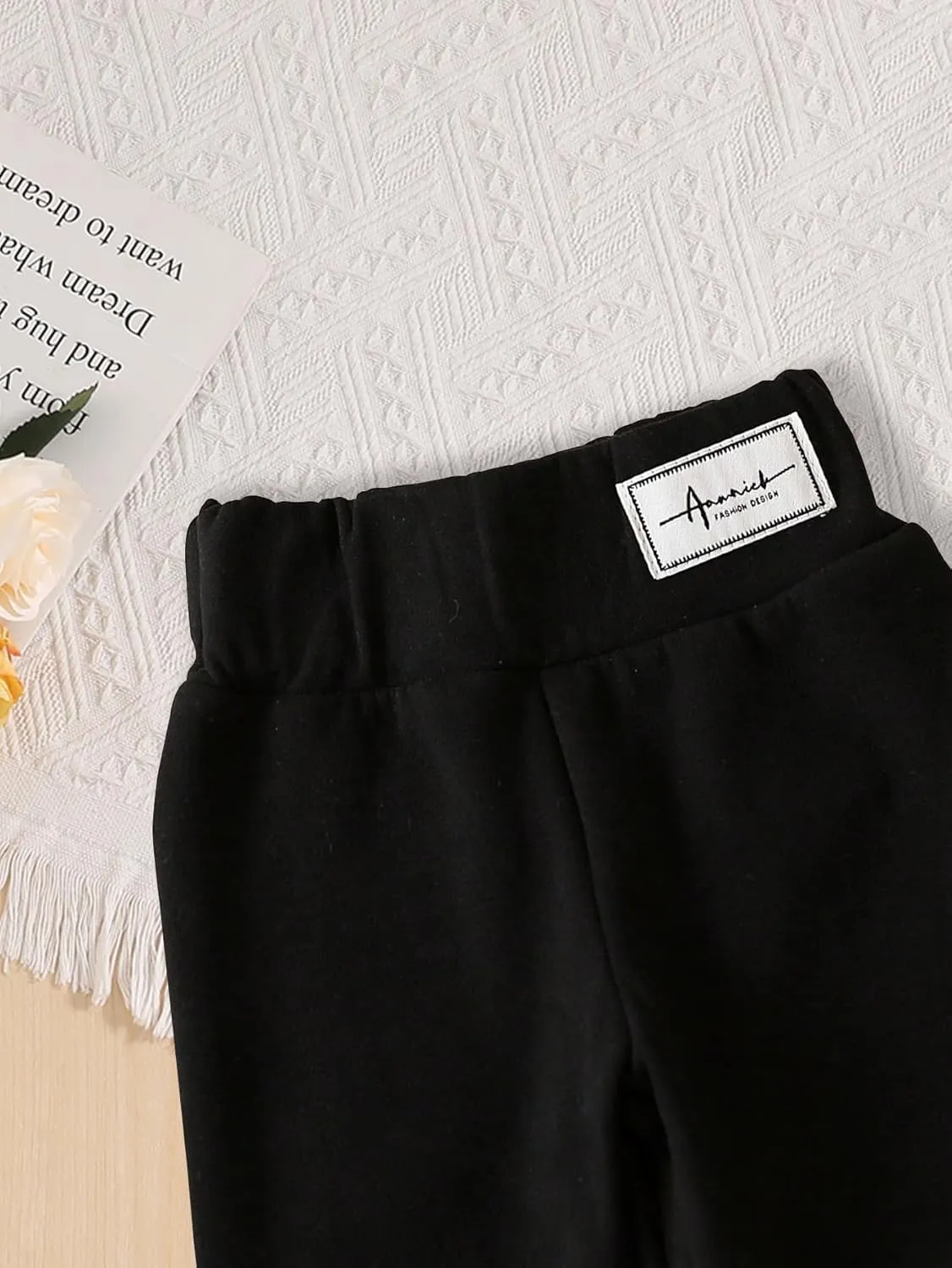 Children's Leggings Girls' Assorted Basic Trousers Skinny Pants Warm Stretch Leggings for Kids