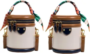 Colorblock Bucket Bag For Women, JAKYE 2025 New Colorblock Bucket Bag for Women, Fashion Versatile Crossbody Bags