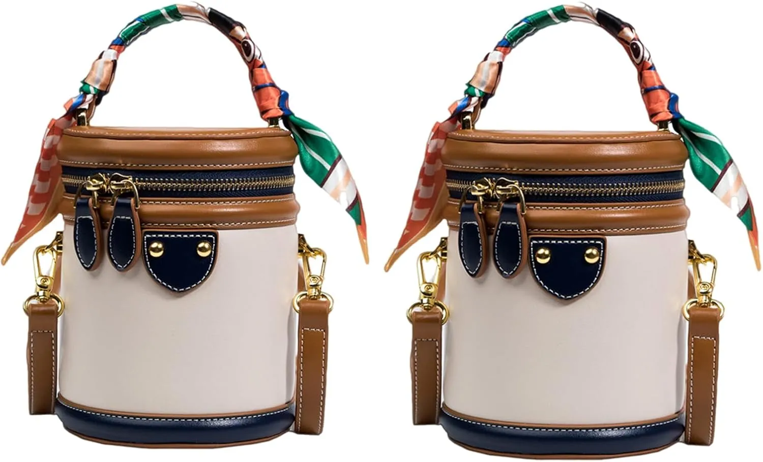 Colorblock Bucket Bag For Women, JAKYE 2025 New Colorblock Bucket Bag for Women, Fashion Versatile Crossbody Bags