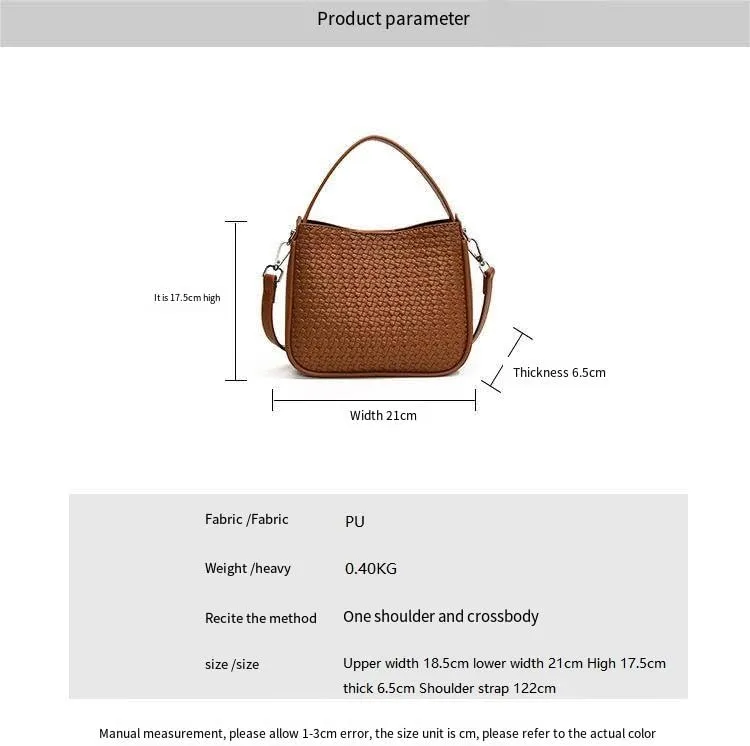Commuter underarm Purses women's woven handbags simple retro versatile fashion shoulder crossbody bags