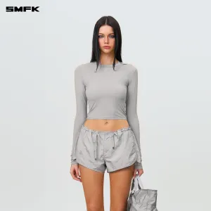 Compass Hug Skin-Tight Fitting Top Gray