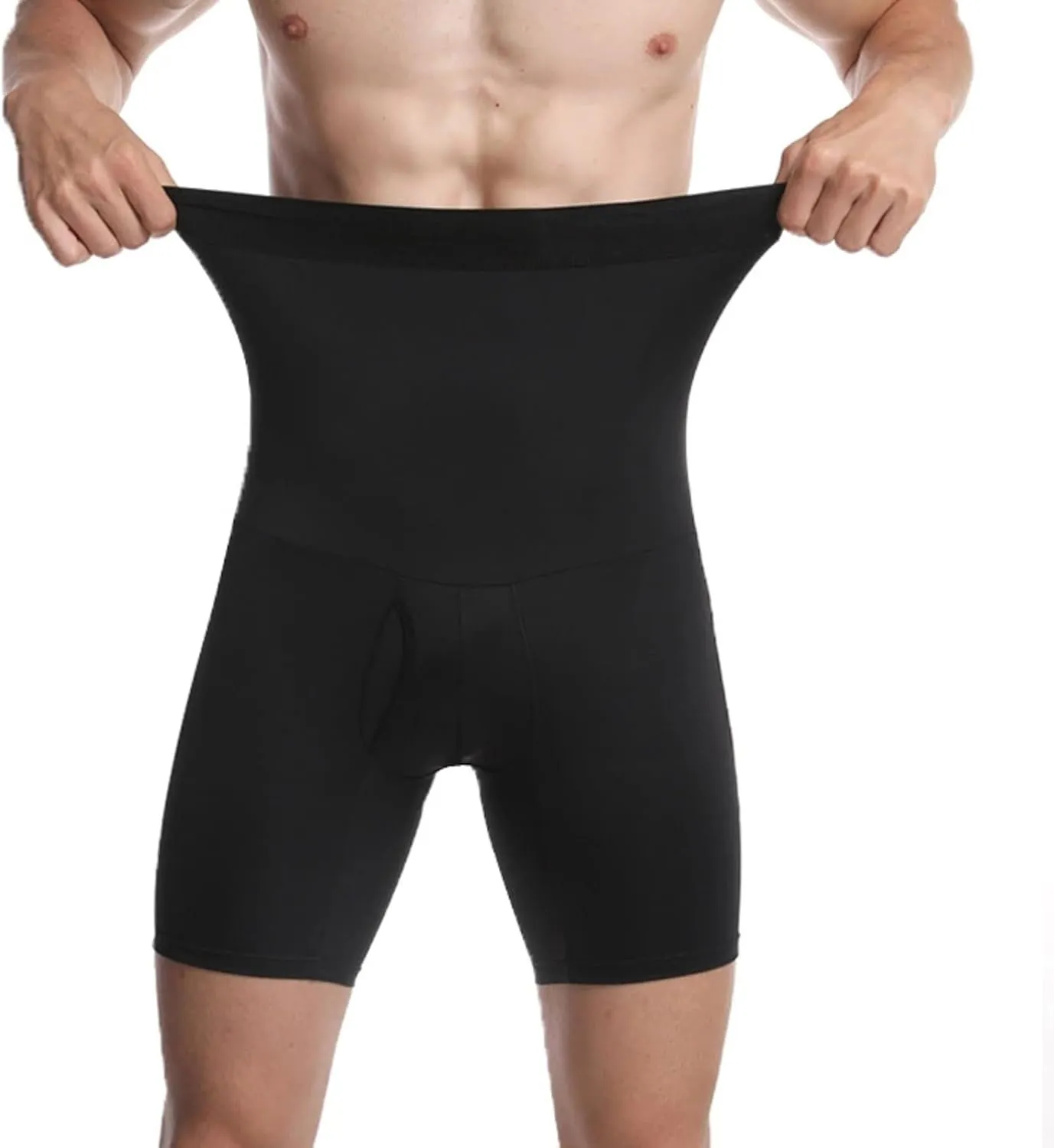 Compression Shorts Men Tummy Control Shapewear Body Shaper Slimming Waist Trainer High Waist Leg Boxer Briefs Underwear