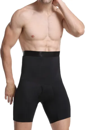 Compression Shorts Men Tummy Control Shapewear Body Shaper Slimming Waist Trainer High Waist Leg Boxer Briefs Underwear