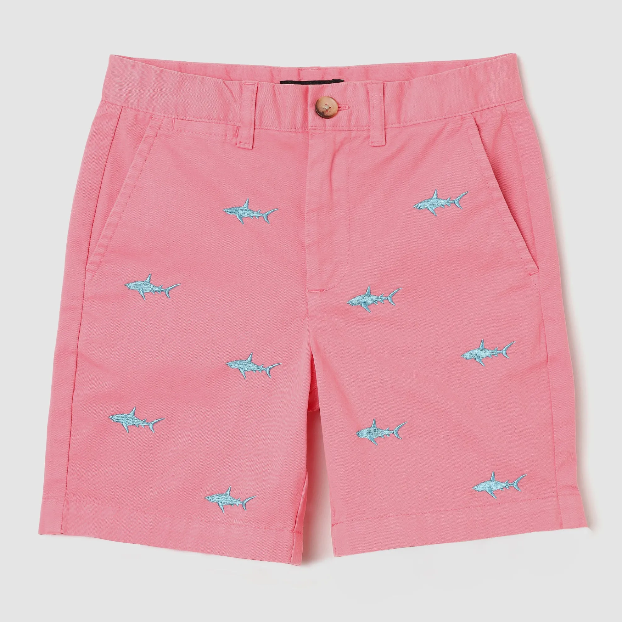 Coopers Embroidered Shark Chino Shorts