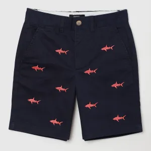 Coopers Embroidered Shark Chino Shorts