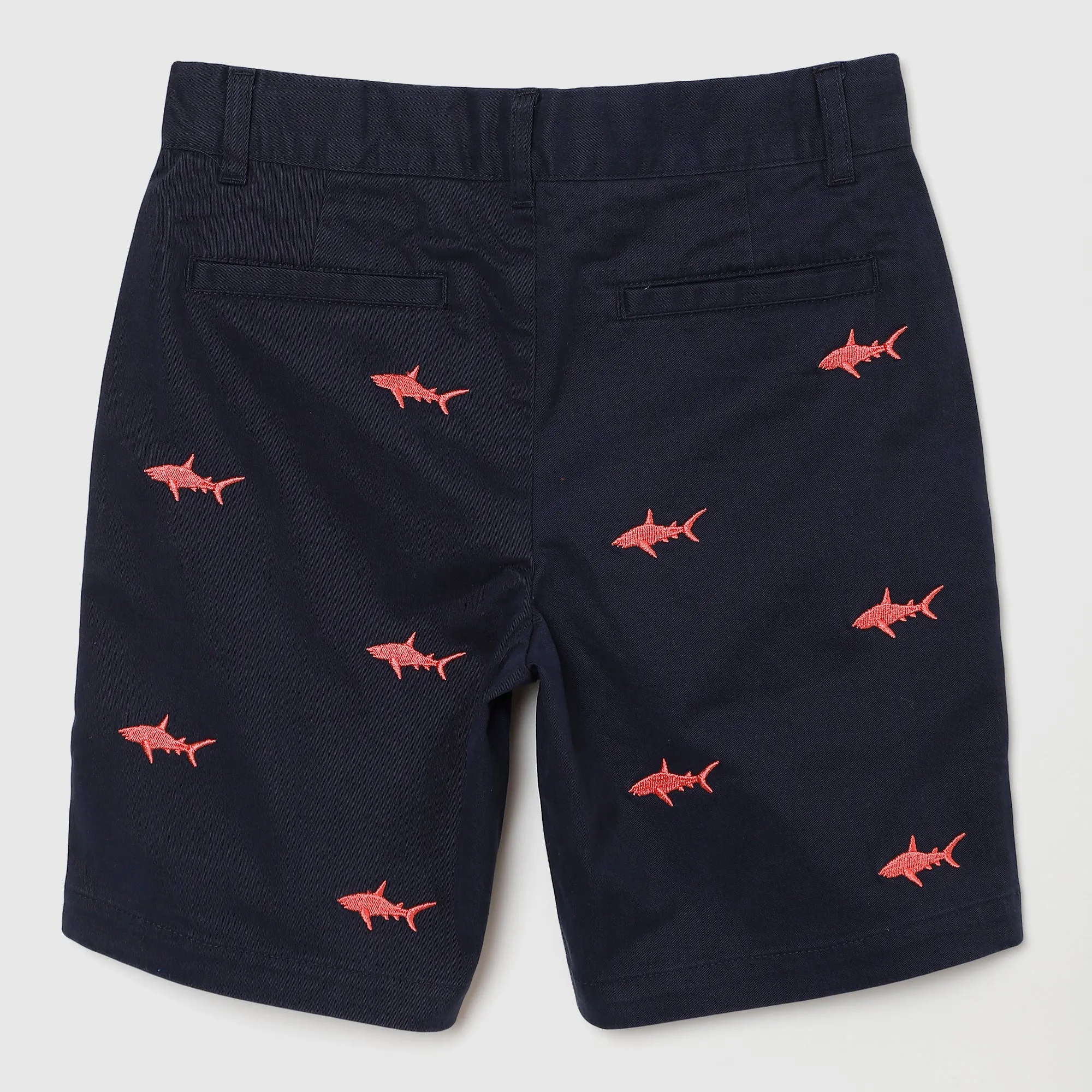 Coopers Embroidered Shark Chino Shorts