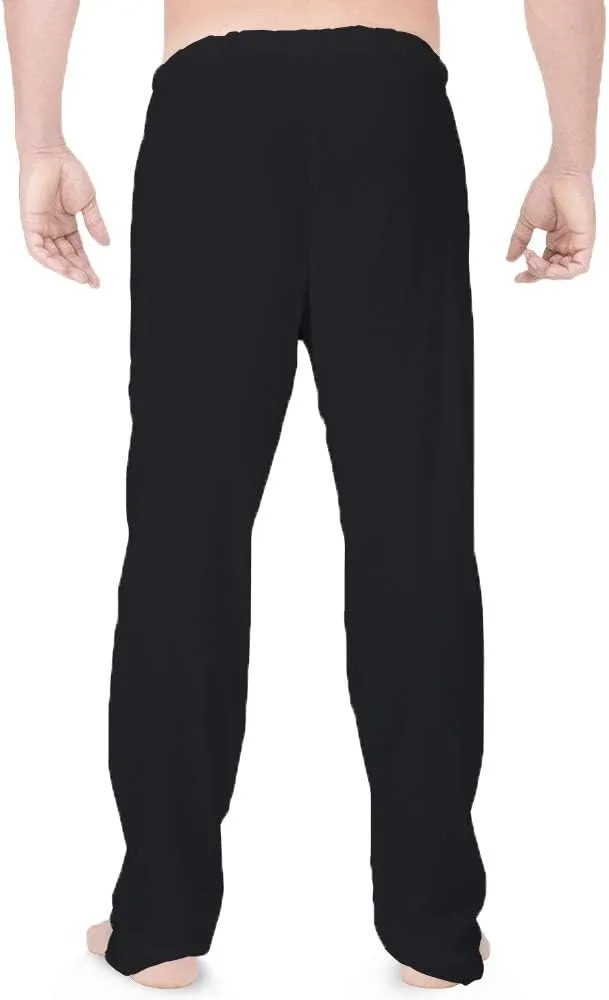 Cottonique Men's Latex-Free Drawstring Lounge Pants Made from 100% Organic Cotton (Melange)