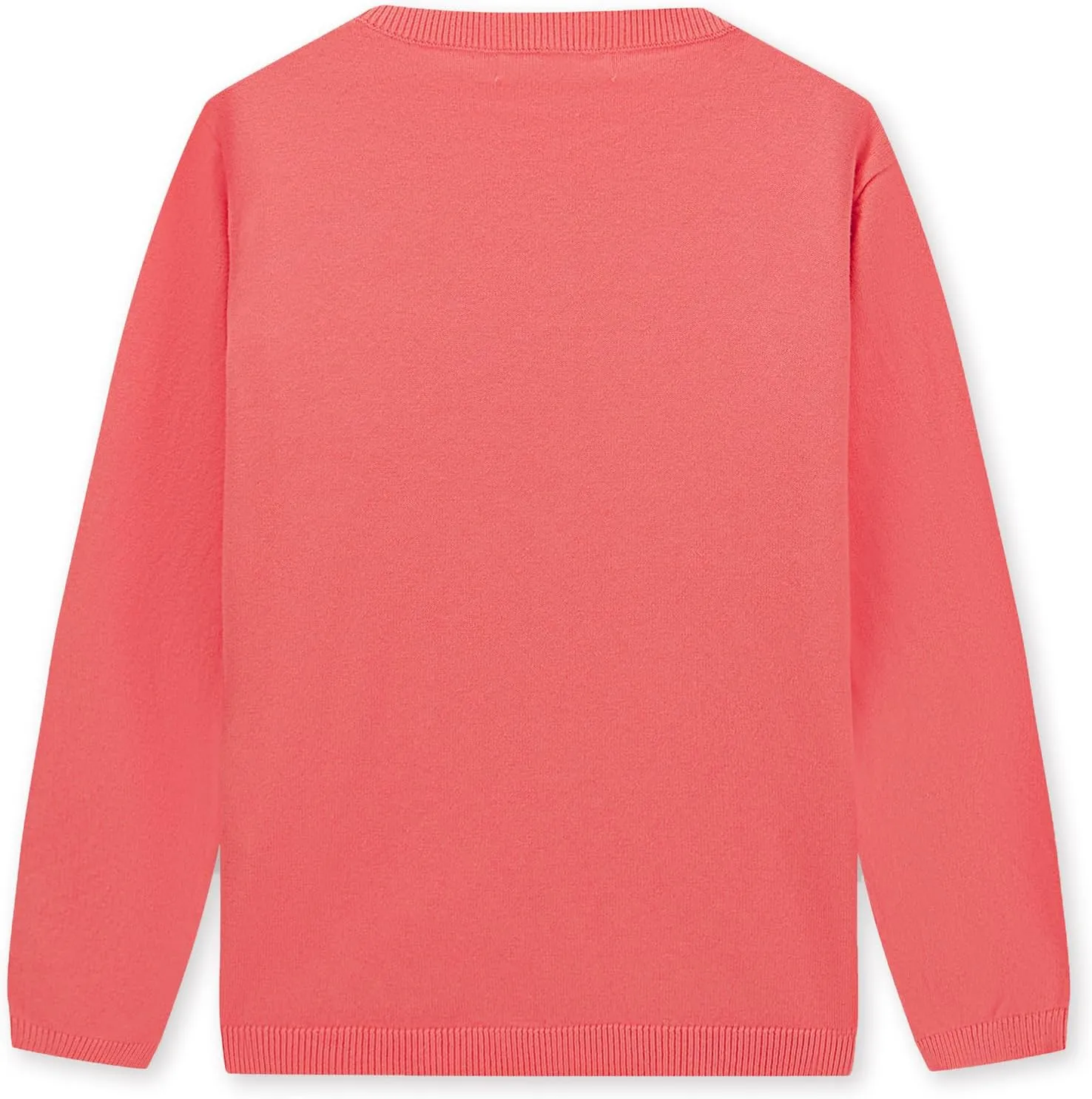 CUNYI Girl's Crewneck Lightweight Button-up Cardigan Cotton Knit Sweater Casual Cute Outerwear