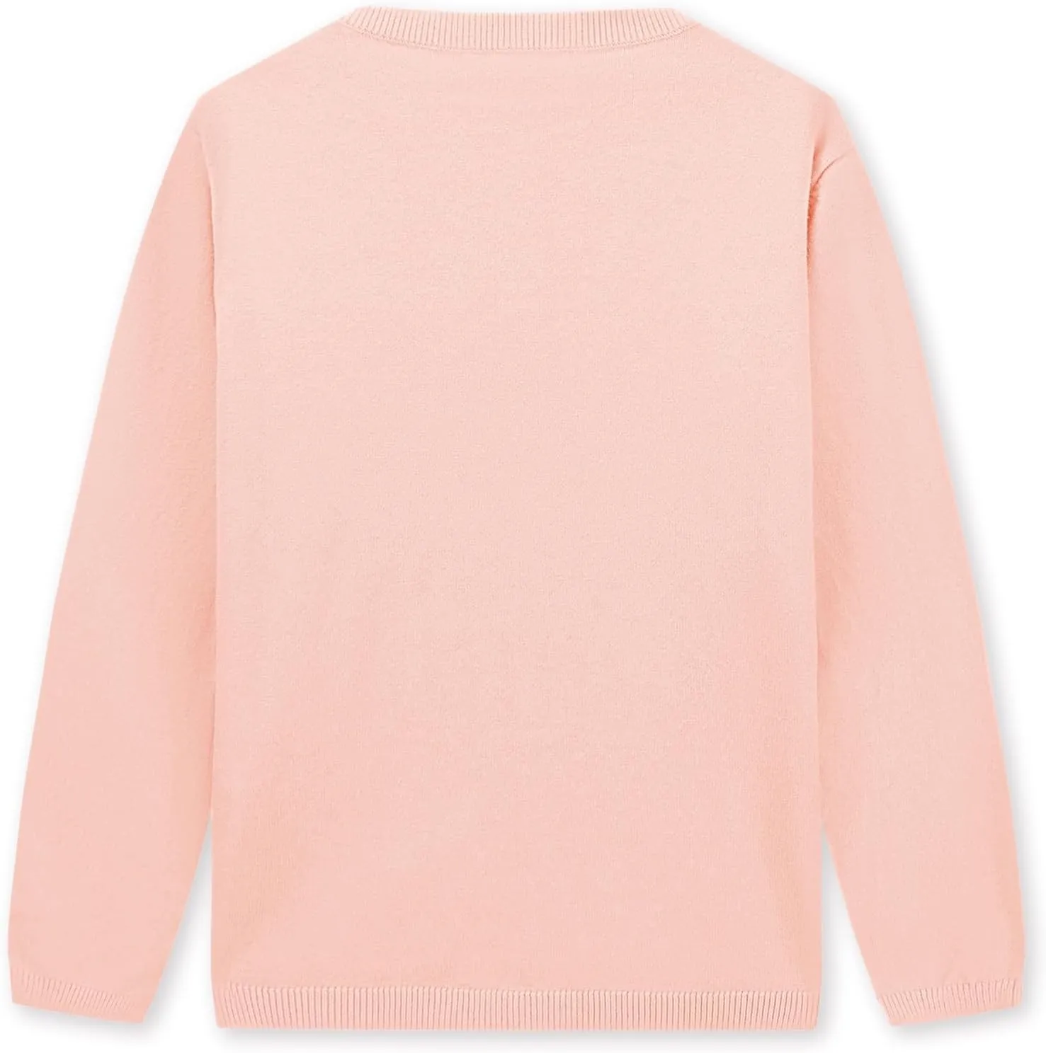 CUNYI Girl's Crewneck Lightweight Button-up Cardigan Cotton Knit Sweater Casual Cute Outerwear
