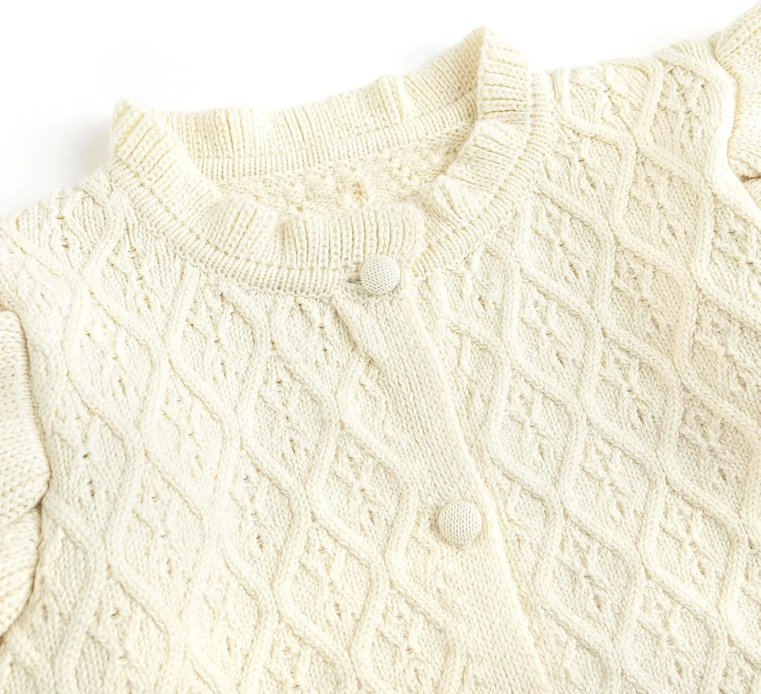 Curipeer Baby Girls Knitted Cardigan Pompoms Sweater Toddler Long Sleeve Jacket Outerwear 6M-4Y