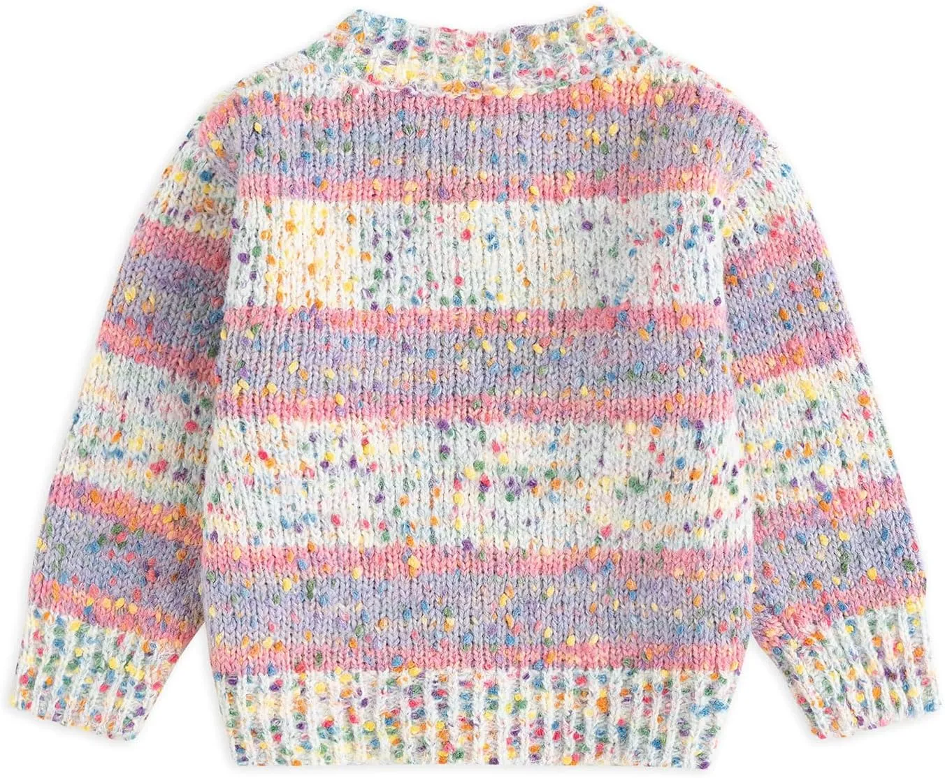 Curipeer Baby Girls Knitted Cardigan Pompoms Sweater Toddler Long Sleeve Jacket Outerwear 6M-4Y