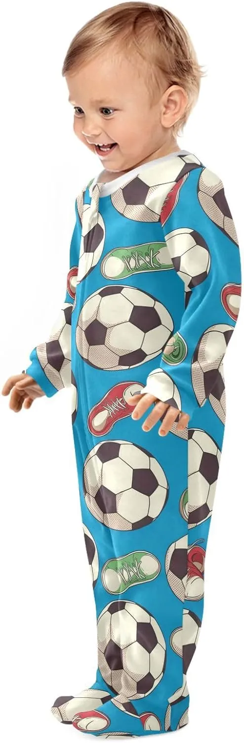 Cute Unicorns Pink Baby One-Piece Footies Long Sleeve Rompers Pajamas Zip Front Pjs for Boys Girls kids 3M
