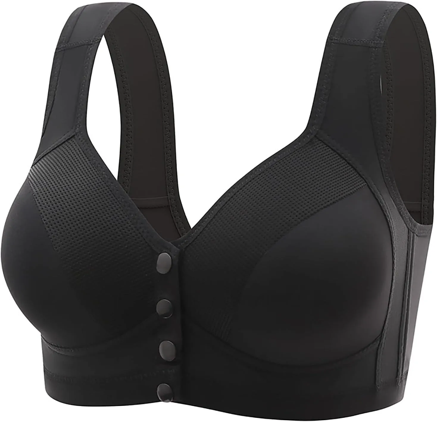 Daisy Bras, Everyday Bras, Front-Close Wireless Bra,lace Bra with Stay-in Straps, Racerback Workout Gym Yoga Bras