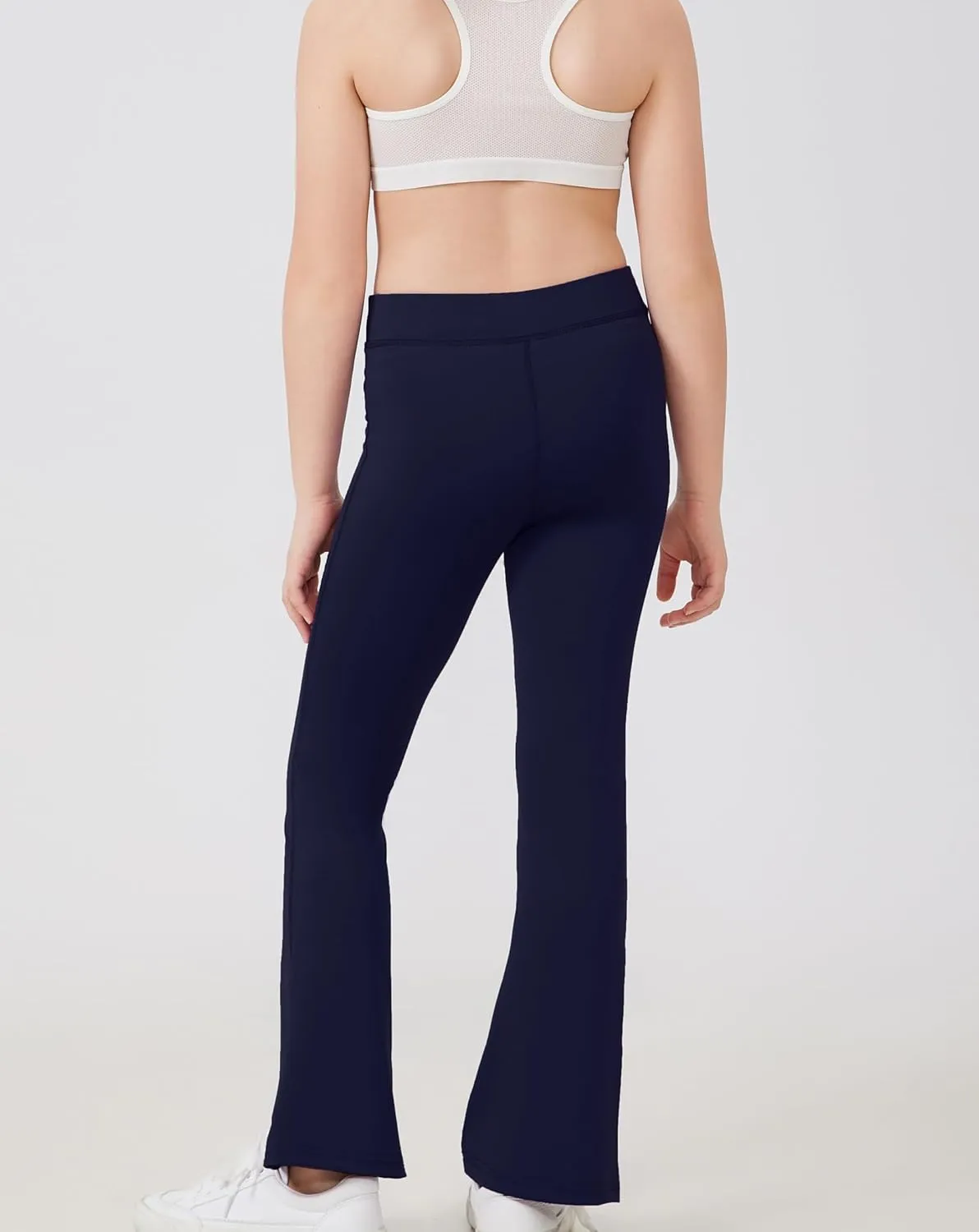DANI CHINS Girls Athletic Bootcut Leggings Quick Dry Flared Compression Yoga Pants