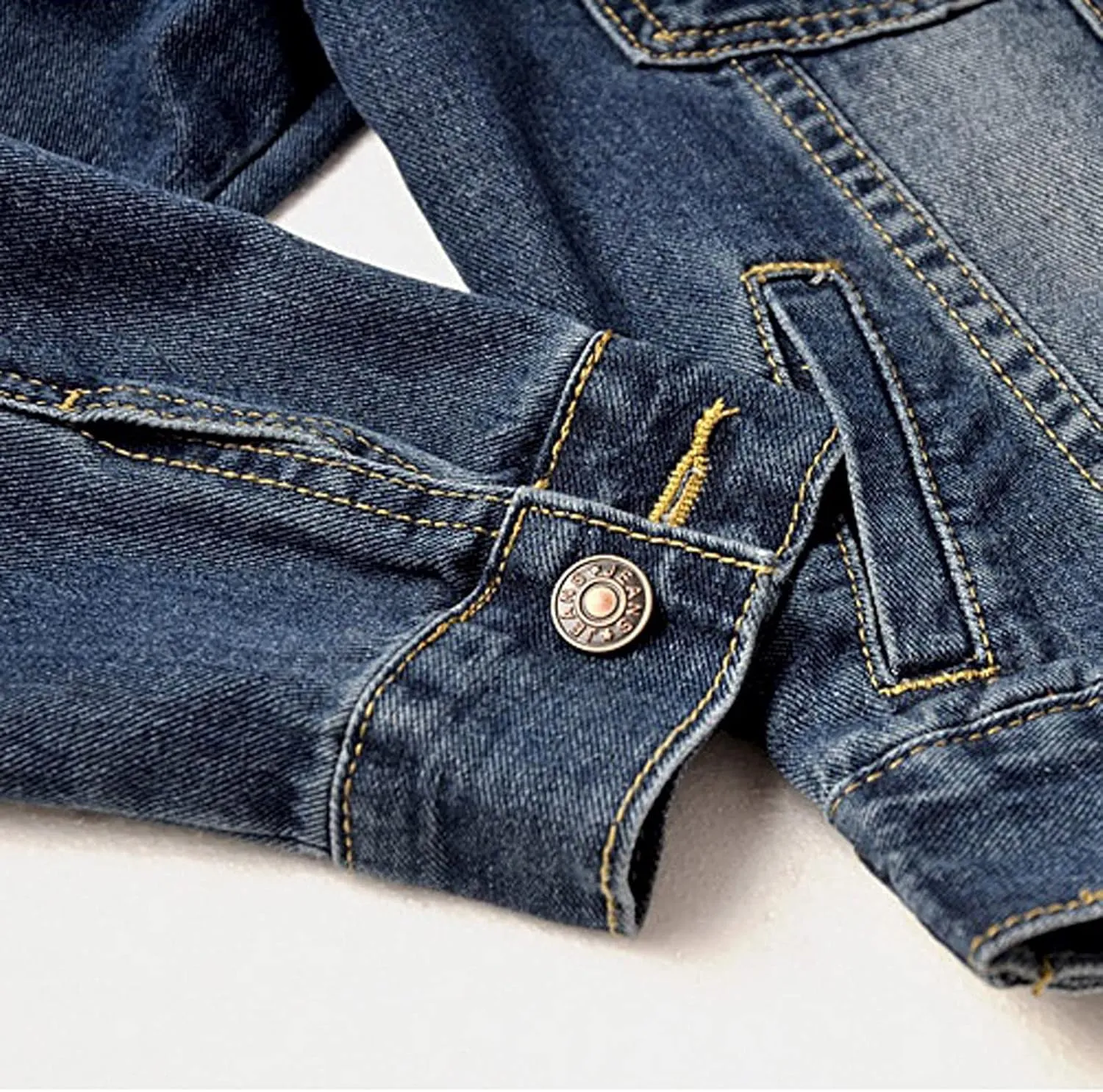 Denim Jacket for Women Casual Denim Jacket Coat Hoodie Pullover Sweatshirt Distressed Costume Long Sleeve Jean Tops