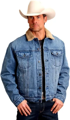 Denim Sherpa Jacket