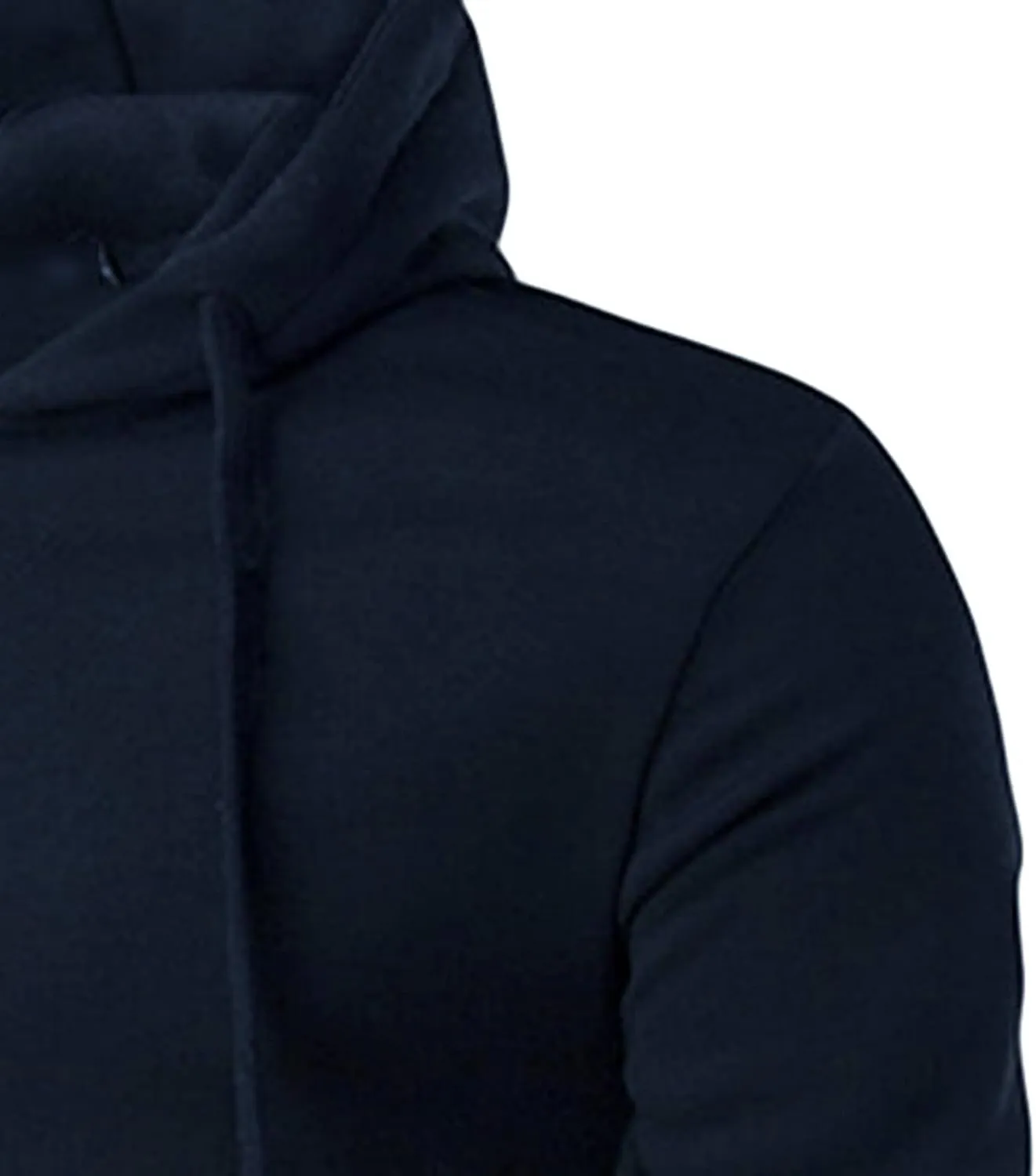 DGHM-JLMY Men's Zipper Solid Color Hoodie Heavyweight Full Zip Hoodie with Arm Zip Pocket Zip-Front Cotton-Blend Sweatshirt