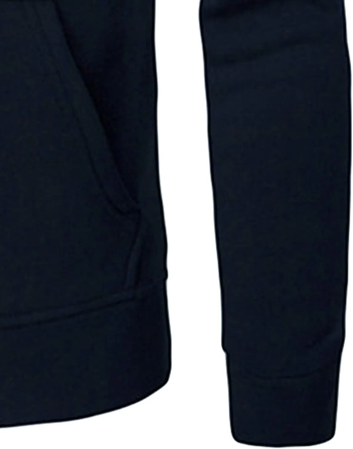 DGHM-JLMY Men's Zipper Solid Color Hoodie Heavyweight Full Zip Hoodie with Arm Zip Pocket Zip-Front Cotton-Blend Sweatshirt