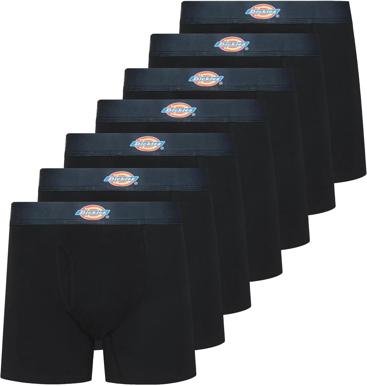 Dickies Mens Underwear 7 Pack Mens Boxer Briefs for Men Cotton Stretch