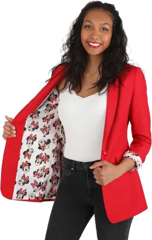 Disney Minnie Mouse Women's Blazer | Chic Disney-Inspired Outerwear for Casual and Dressy Occasions