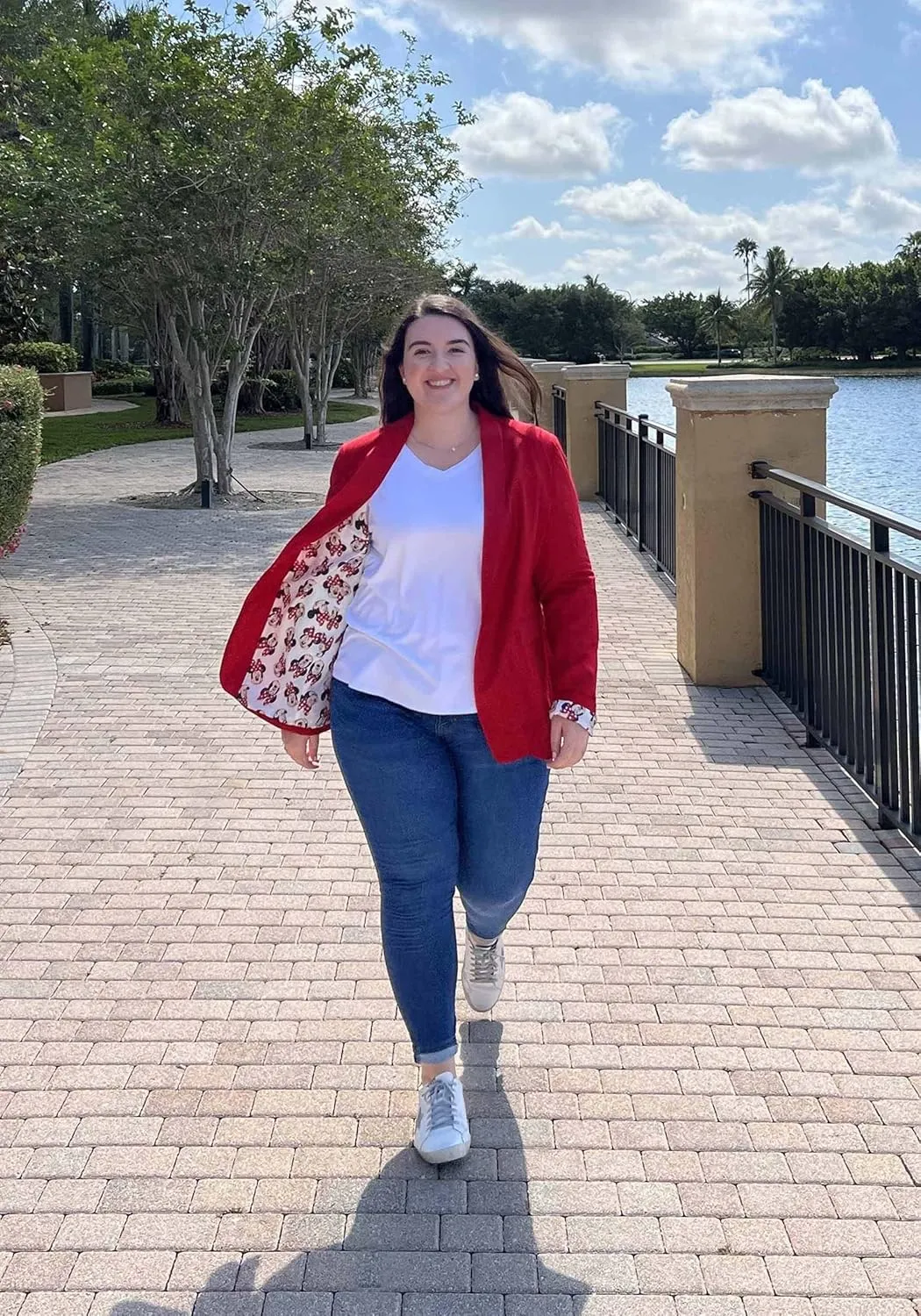 Disney Minnie Mouse Women's Blazer | Chic Disney-Inspired Outerwear for Casual and Dressy Occasions