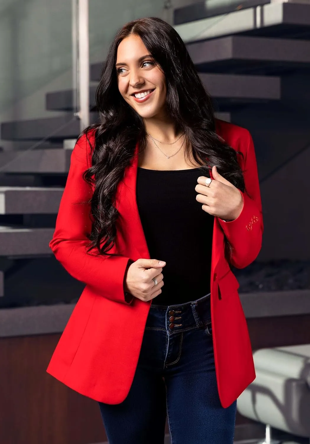 Disney Minnie Mouse Women's Blazer | Chic Disney-Inspired Outerwear for Casual and Dressy Occasions
