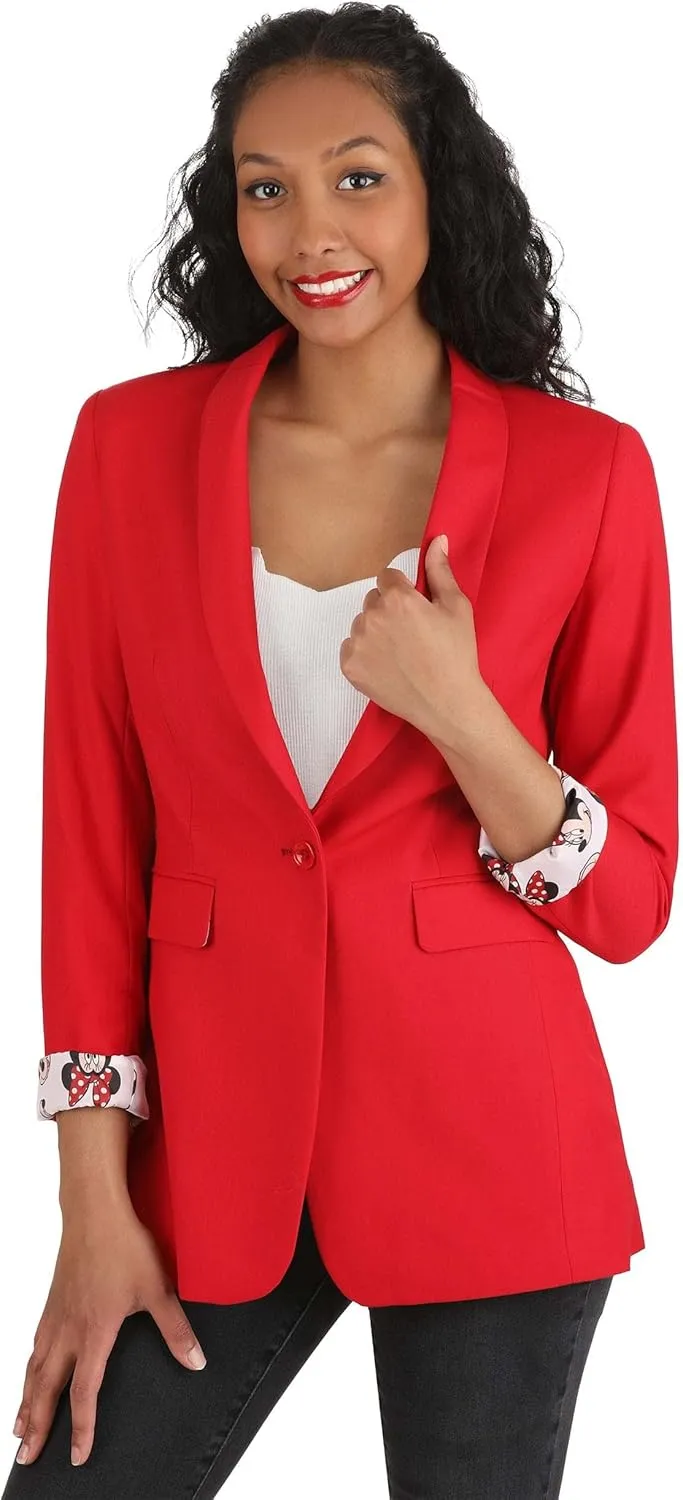Disney Minnie Mouse Women's Blazer | Chic Disney-Inspired Outerwear for Casual and Dressy Occasions