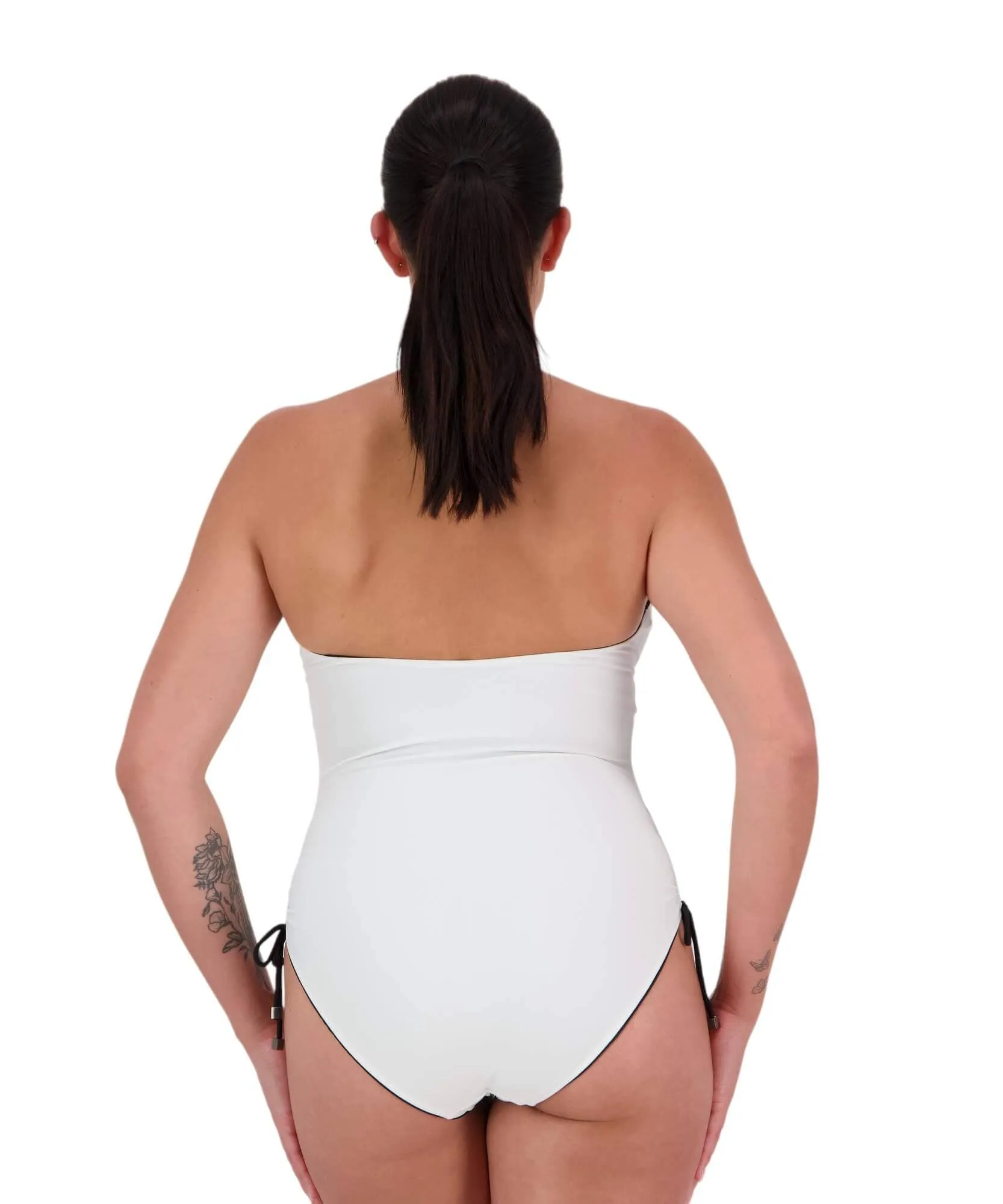 Drawstring Reversible Suit - Black/White