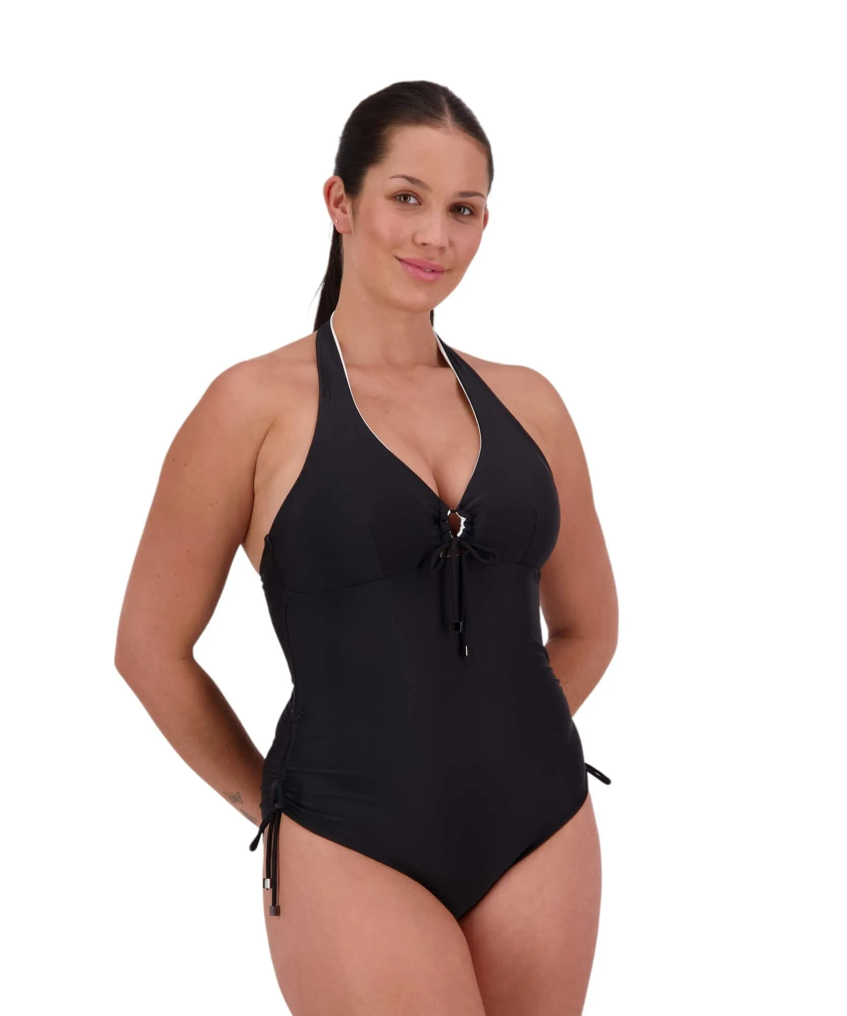 Drawstring Reversible Suit - Black/White