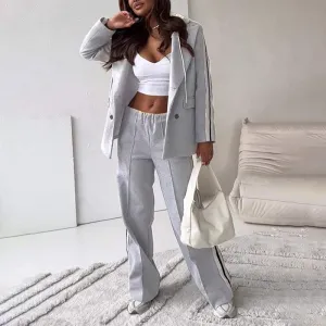 🍂Fall Specials🍂Women's 2 Piece Hooded Blazer Outfits