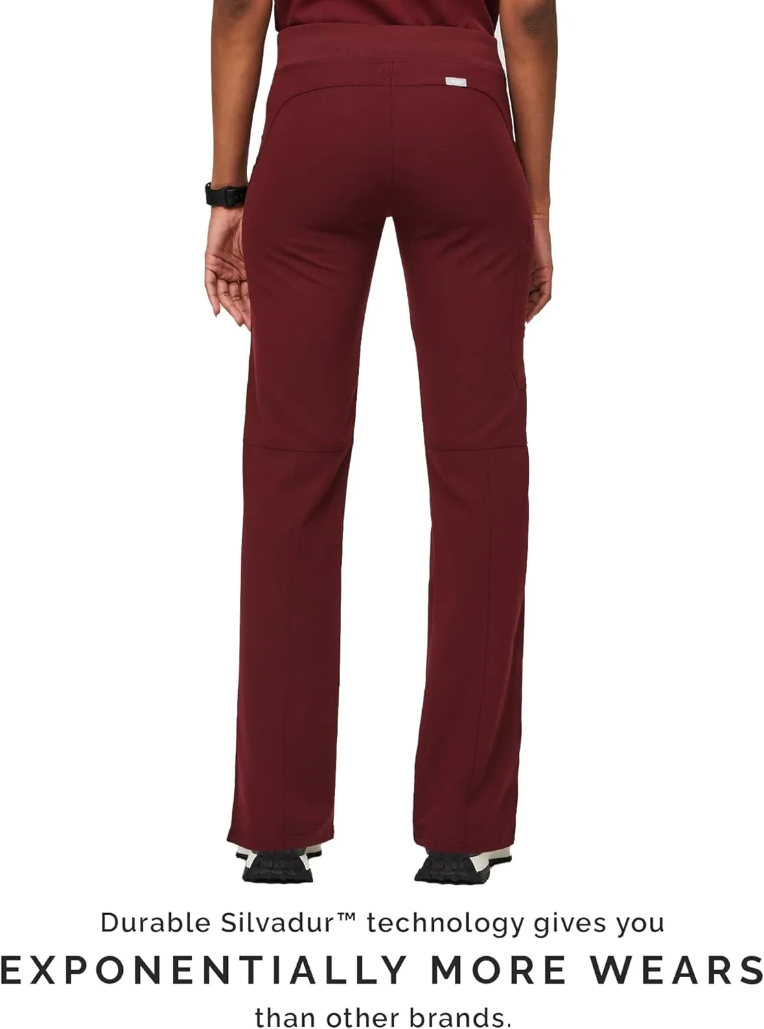 FIGS Kade Cargo Scrub Pants for Women  Classic Fit, Straight Leg, 4 Pockets, Yoga Waistband, Anti-Wrinkle Women Scrub Pants