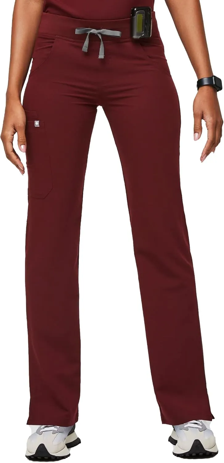 FIGS Kade Cargo Scrub Pants for Women  Classic Fit, Straight Leg, 4 Pockets, Yoga Waistband, Anti-Wrinkle Women Scrub Pants