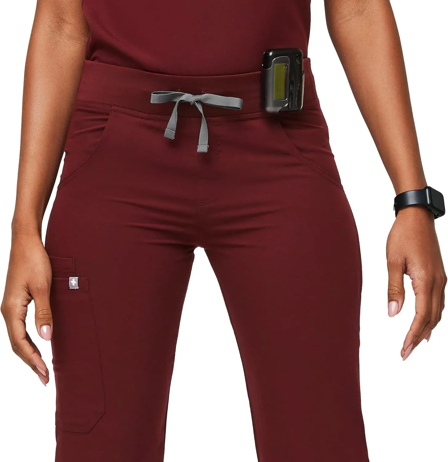 FIGS Kade Cargo Scrub Pants for Women  Classic Fit, Straight Leg, 4 Pockets, Yoga Waistband, Anti-Wrinkle Women Scrub Pants