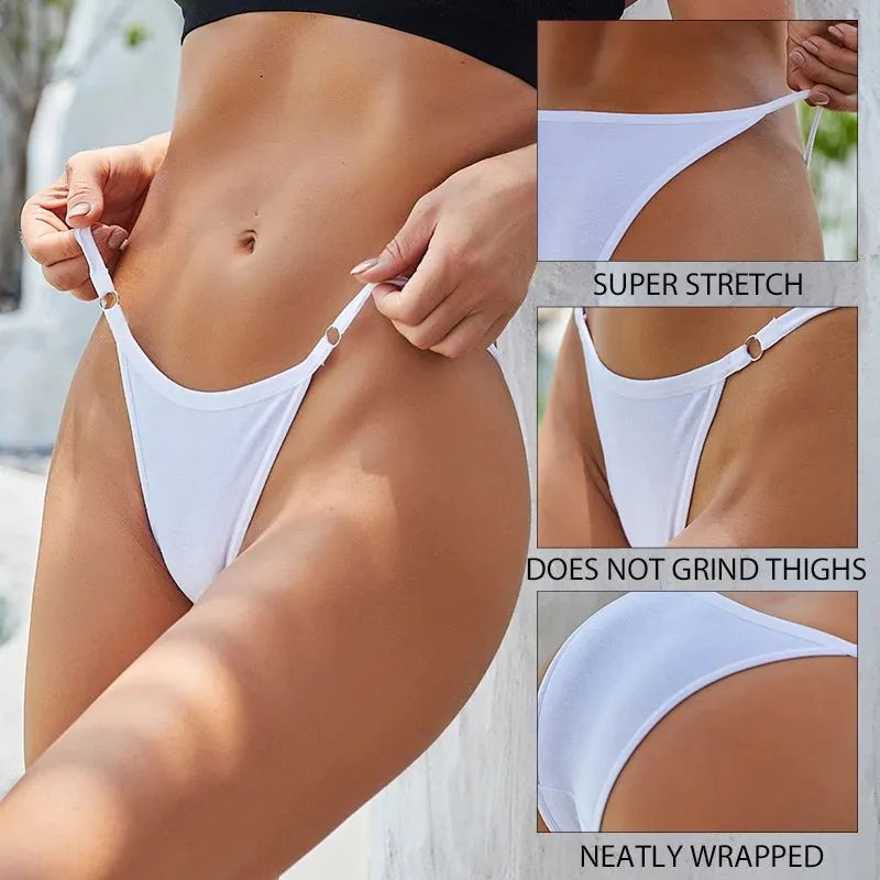 FINETOO 3-Pack Women's Cotton Low Waist Bikini Briefs – Everyday Comfort Meets Effortless Style – Soft, Stretchy, and Full of Attitude