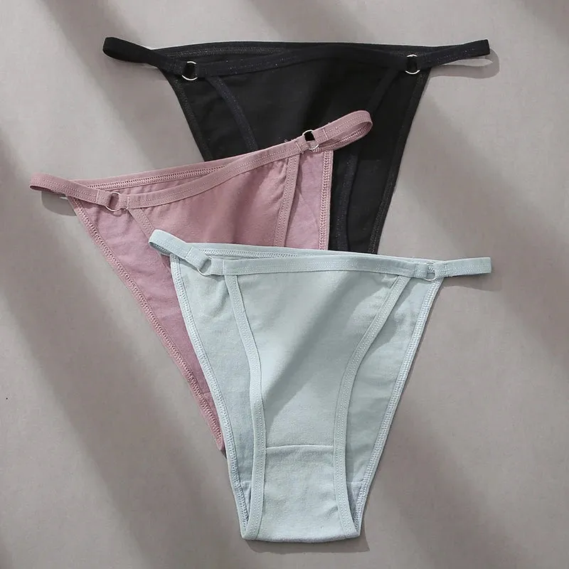 FINETOO 3-Pack Women's Cotton Low Waist Bikini Briefs – Everyday Comfort Meets Effortless Style – Soft, Stretchy, and Full of Attitude