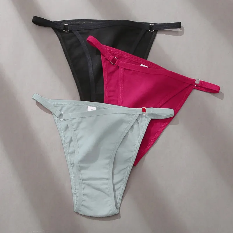 FINETOO 3-Pack Women's Cotton Low Waist Bikini Briefs – Everyday Comfort Meets Effortless Style – Soft, Stretchy, and Full of Attitude