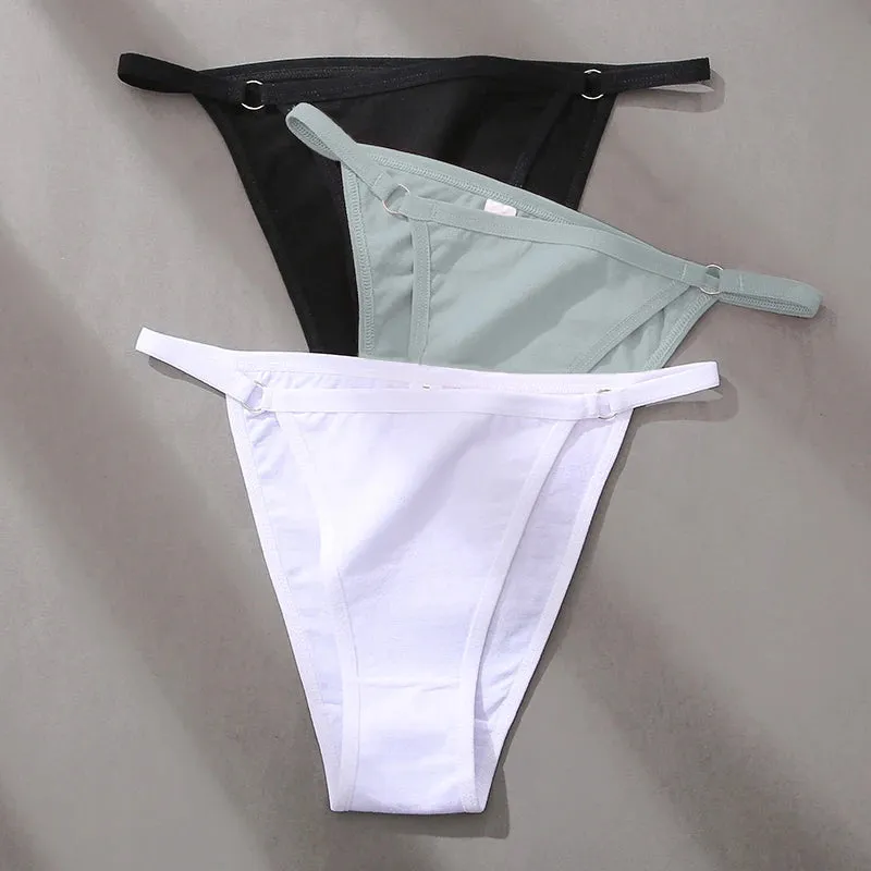 FINETOO 3-Pack Women's Cotton Low Waist Bikini Briefs – Everyday Comfort Meets Effortless Style – Soft, Stretchy, and Full of Attitude