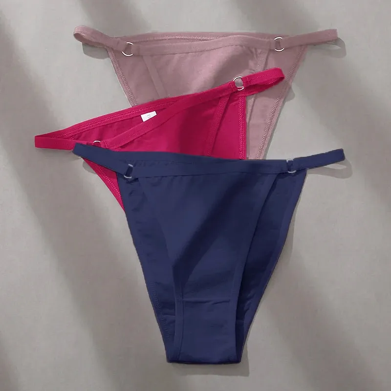 FINETOO 3-Pack Women's Cotton Low Waist Bikini Briefs – Everyday Comfort Meets Effortless Style – Soft, Stretchy, and Full of Attitude