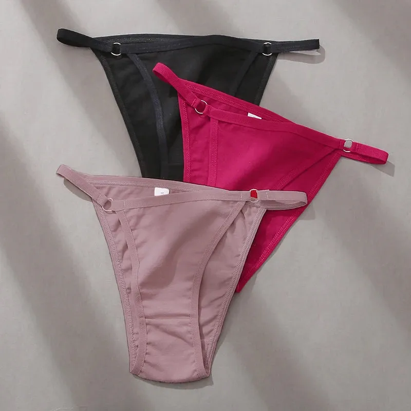 FINETOO 3-Pack Women's Cotton Low Waist Bikini Briefs – Everyday Comfort Meets Effortless Style – Soft, Stretchy, and Full of Attitude