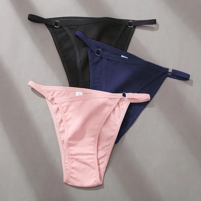 FINETOO 3-Pack Women's Cotton Low Waist Bikini Briefs – Everyday Comfort Meets Effortless Style – Soft, Stretchy, and Full of Attitude