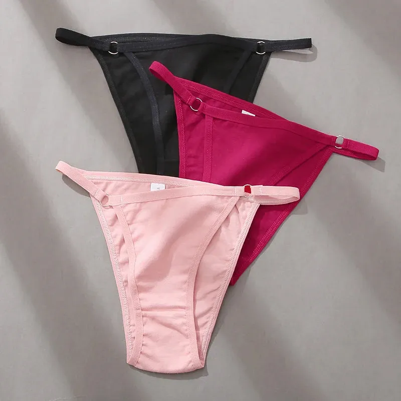 FINETOO 3-Pack Women's Cotton Low Waist Bikini Briefs – Everyday Comfort Meets Effortless Style – Soft, Stretchy, and Full of Attitude